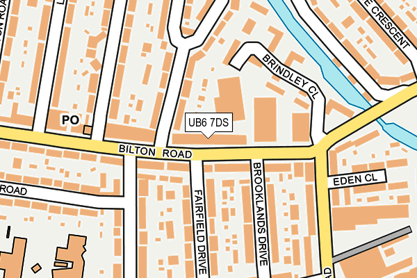 UB6 7DS map - OS OpenMap – Local (Ordnance Survey)