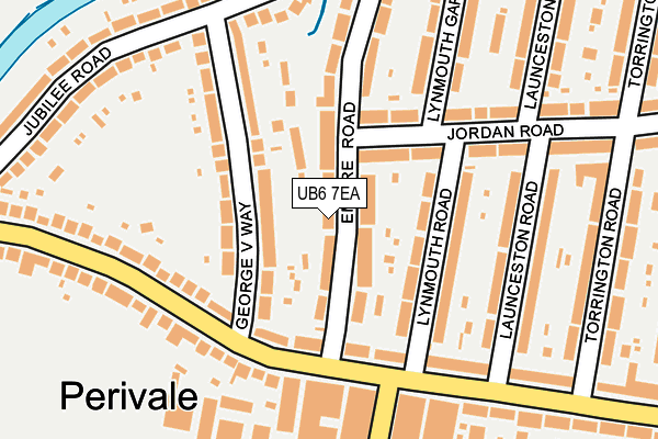 UB6 7EA map - OS OpenMap – Local (Ordnance Survey)