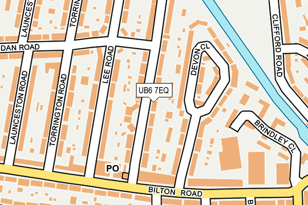 UB6 7EQ map - OS OpenMap – Local (Ordnance Survey)