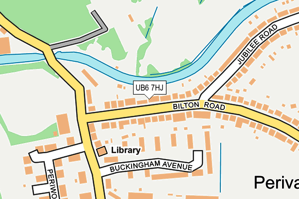 UB6 7HJ map - OS OpenMap – Local (Ordnance Survey)