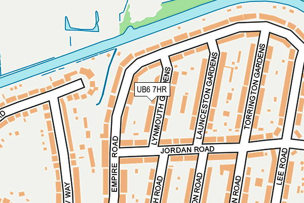 UB6 7HR map - OS OpenMap – Local (Ordnance Survey)