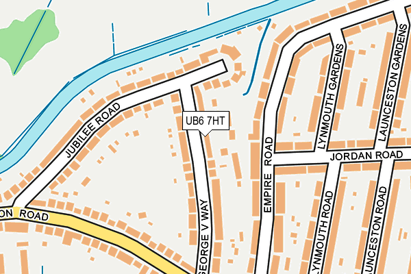 UB6 7HT map - OS OpenMap – Local (Ordnance Survey)