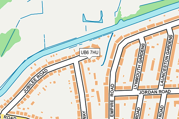 UB6 7HU map - OS OpenMap – Local (Ordnance Survey)