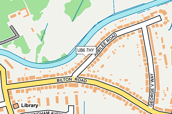 UB6 7HY map - OS OpenMap – Local (Ordnance Survey)