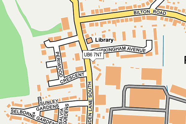 UB6 7NT map - OS OpenMap – Local (Ordnance Survey)