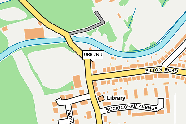 UB6 7NU map - OS OpenMap – Local (Ordnance Survey)