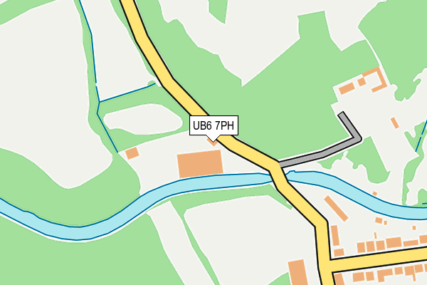 UB6 7PH map - OS OpenMap – Local (Ordnance Survey)