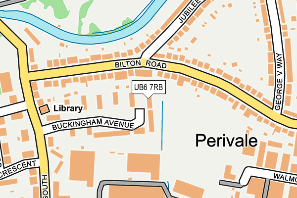 UB6 7RB map - OS OpenMap – Local (Ordnance Survey)