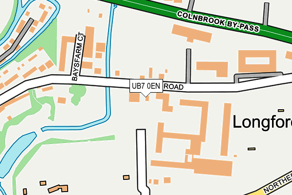 UB7 0EN map - OS OpenMap – Local (Ordnance Survey)
