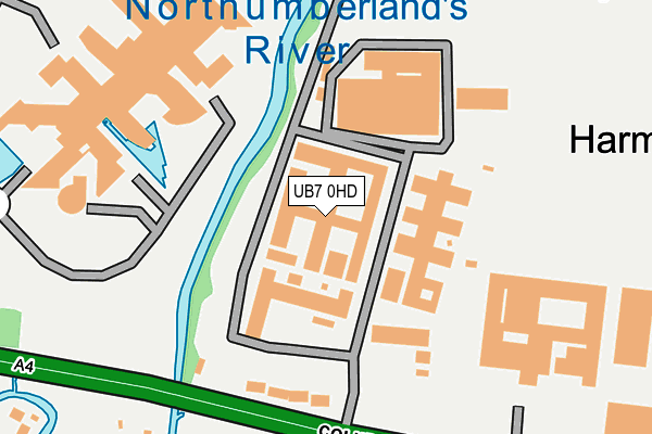 UB7 0HD map - OS OpenMap – Local (Ordnance Survey)