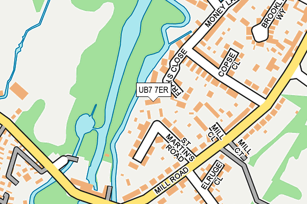UB7 7ER map - OS OpenMap – Local (Ordnance Survey)