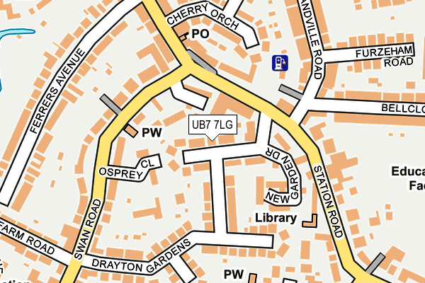 Map of WEST DRAYTON DEVELOPMENT LIMITED at local scale