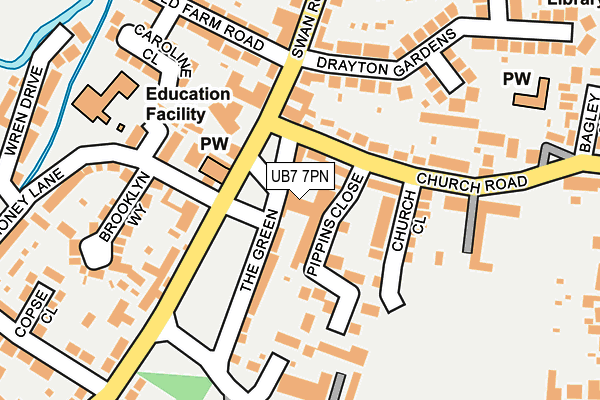 Map of THE SCHOOLS HR CO-OPERATIVE LIMITED at local scale