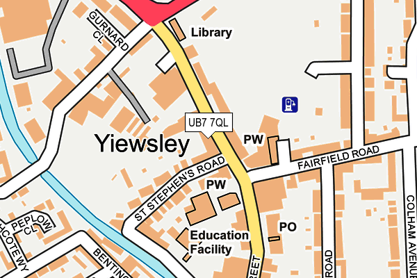 Map of EASTWAY CARS LTD at local scale
