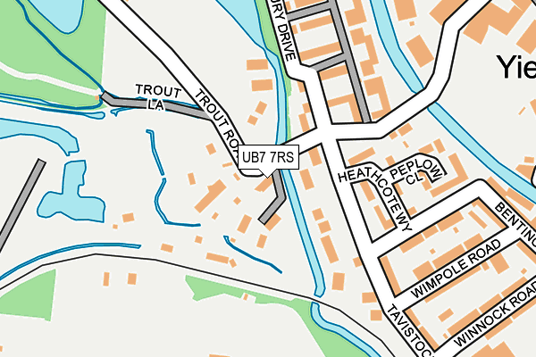 UB7 7RS map - OS OpenMap – Local (Ordnance Survey)