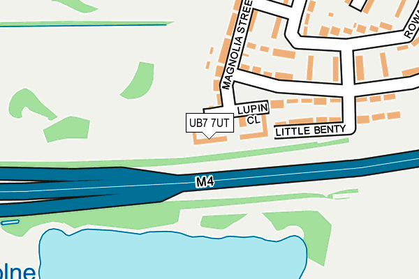 UB7 7UT map - OS OpenMap – Local (Ordnance Survey)