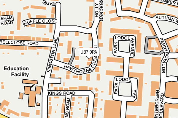 Map of KZ LETTINGS LTD at local scale