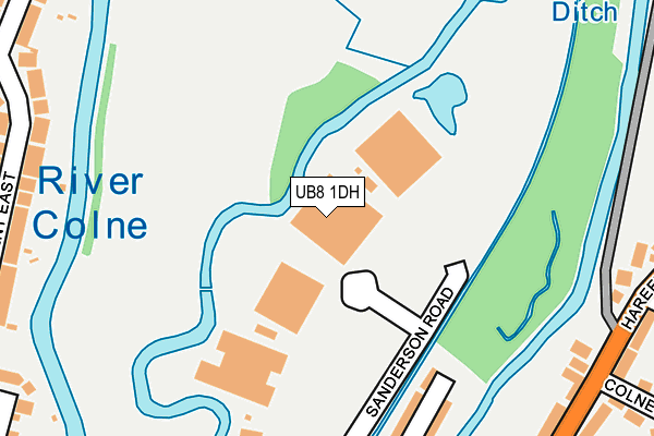 Map of CADBURY FOUR LLP at local scale