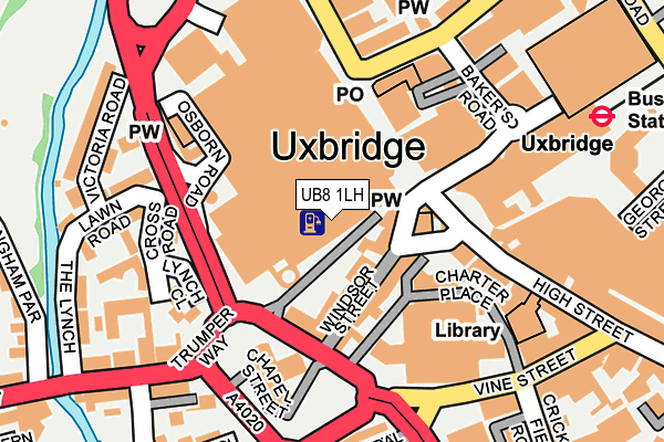 UB8 1LH map - OS OpenMap – Local (Ordnance Survey)