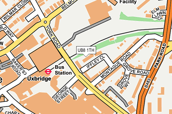 UB8 1TH map - OS OpenMap – Local (Ordnance Survey)