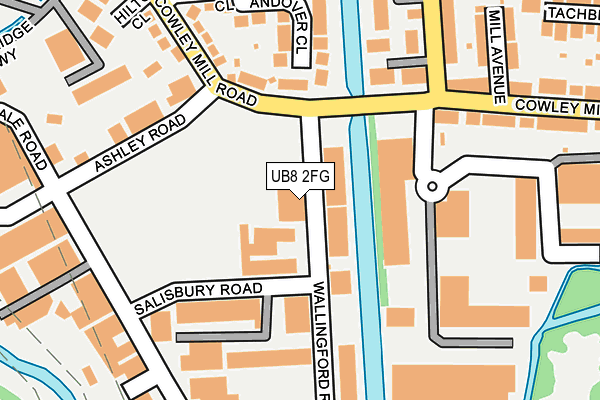 UB8 2FG map - OS OpenMap – Local (Ordnance Survey)