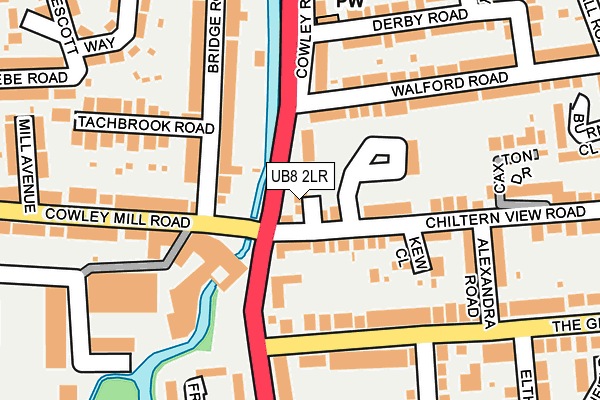 UB8 2LR map - OS OpenMap – Local (Ordnance Survey)