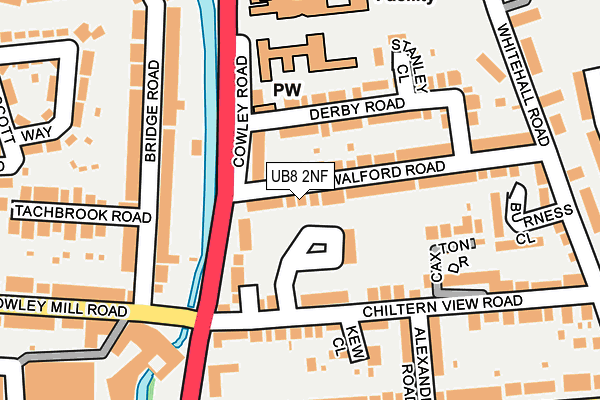 UB8 2NF map - OS OpenMap – Local (Ordnance Survey)