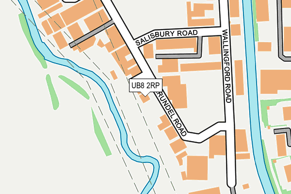 UB8 2RP map - OS OpenMap – Local (Ordnance Survey)