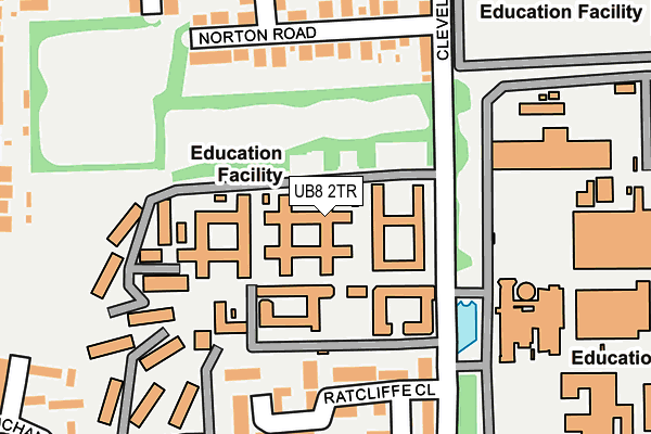UB8 2TR map - OS OpenMap – Local (Ordnance Survey)