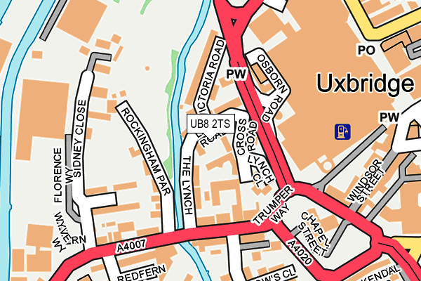 UB8 2TS map - OS OpenMap – Local (Ordnance Survey)