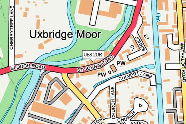 UB8 2UR map - OS OpenMap – Local (Ordnance Survey)