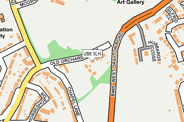 UB8 3LH map - OS OpenMap – Local (Ordnance Survey)