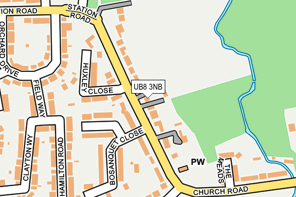 UB8 3NB map - OS OpenMap – Local (Ordnance Survey)