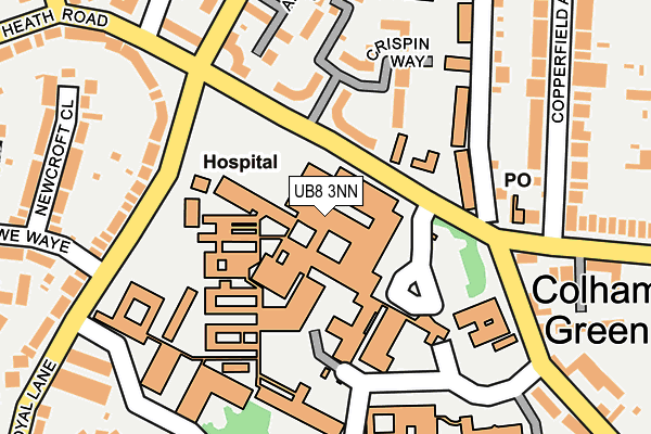 UB8 3NN map - OS OpenMap – Local (Ordnance Survey)