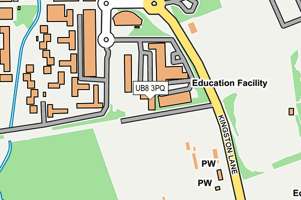 UB8 3PQ map - OS OpenMap – Local (Ordnance Survey)