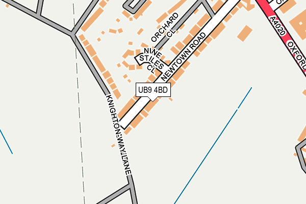 UB9 4BD map - OS OpenMap – Local (Ordnance Survey)