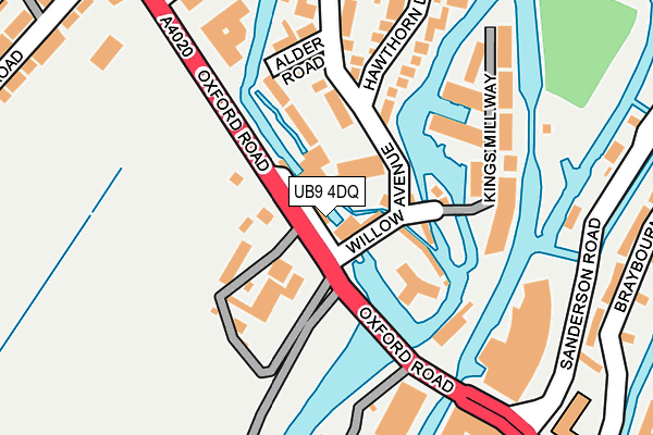 UB9 4DQ map - OS OpenMap – Local (Ordnance Survey)