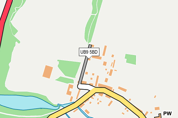 UB9 5BD map - OS OpenMap – Local (Ordnance Survey)