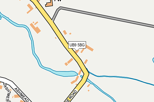 UB9 5BG map - OS OpenMap – Local (Ordnance Survey)