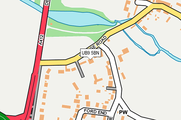 UB9 5BN map - OS OpenMap – Local (Ordnance Survey)