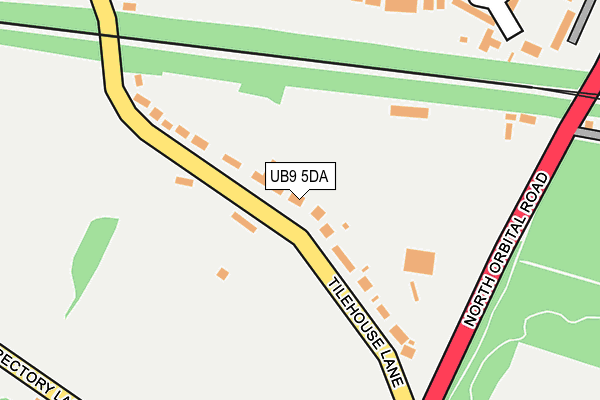UB9 5DA map - OS OpenMap – Local (Ordnance Survey)