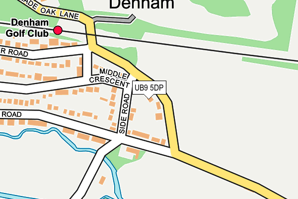 UB9 5DP map - OS OpenMap – Local (Ordnance Survey)