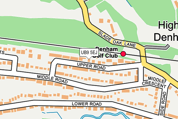 UB9 5EJ map - OS OpenMap – Local (Ordnance Survey)