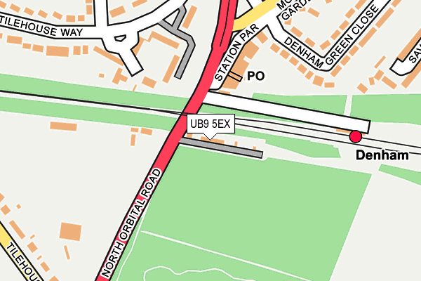 UB9 5EX map - OS OpenMap – Local (Ordnance Survey)