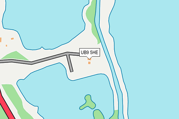UB9 5HE map - OS OpenMap – Local (Ordnance Survey)