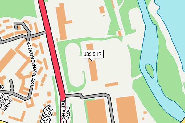 UB9 5HR map - OS OpenMap – Local (Ordnance Survey)