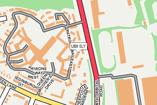 UB9 5LY map - OS OpenMap – Local (Ordnance Survey)