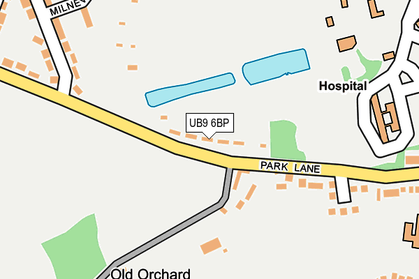 UB9 6BP map - OS OpenMap – Local (Ordnance Survey)