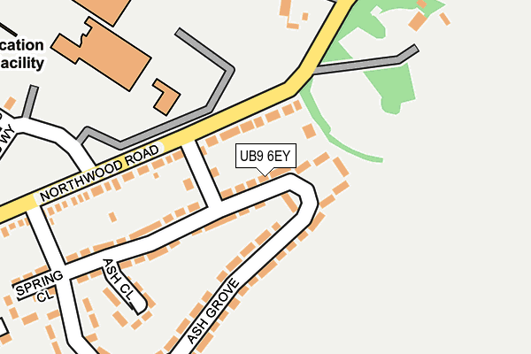 UB9 6EY map - OS OpenMap – Local (Ordnance Survey)