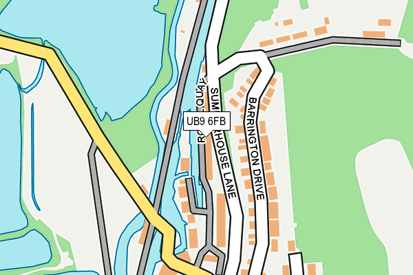 UB9 6FB map - OS OpenMap – Local (Ordnance Survey)